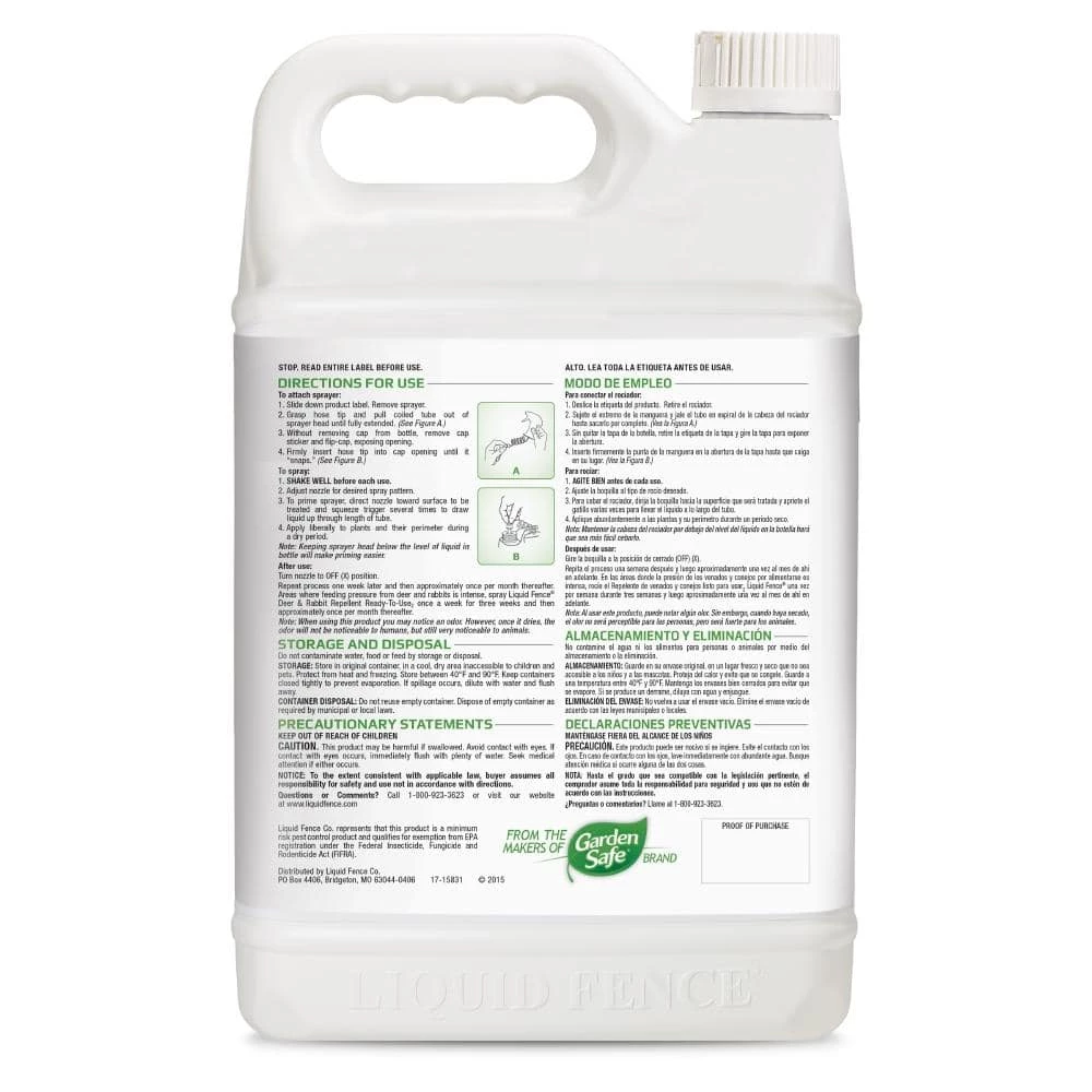 1 Gal. Ready-to-Use Deer and Rabbit Repellent by Liquid Fence 4 1 Gal. Ready-to-Use Deer and Rabbit Repellent by Liquid Fence - Image 2