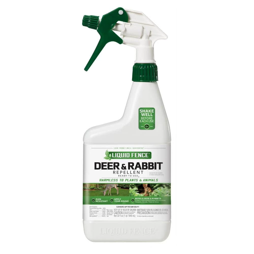 32 oz. Ready-to-Use Deer and Rabbit Repellent by Liquid Fence 3 32 oz. Ready-to-Use Deer and Rabbit Repellent by Liquid Fence