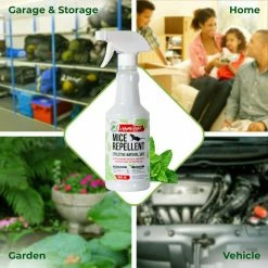 16 oz. Peppermint Oil Mice Repellent Spray - Non Toxic by Mighty Mint 12 16 oz. Peppermint Oil Mice Repellent Spray - Non Toxic by Mighty Mint -Pest Control Sales mighty mint animal repellents ms 16 44 1000