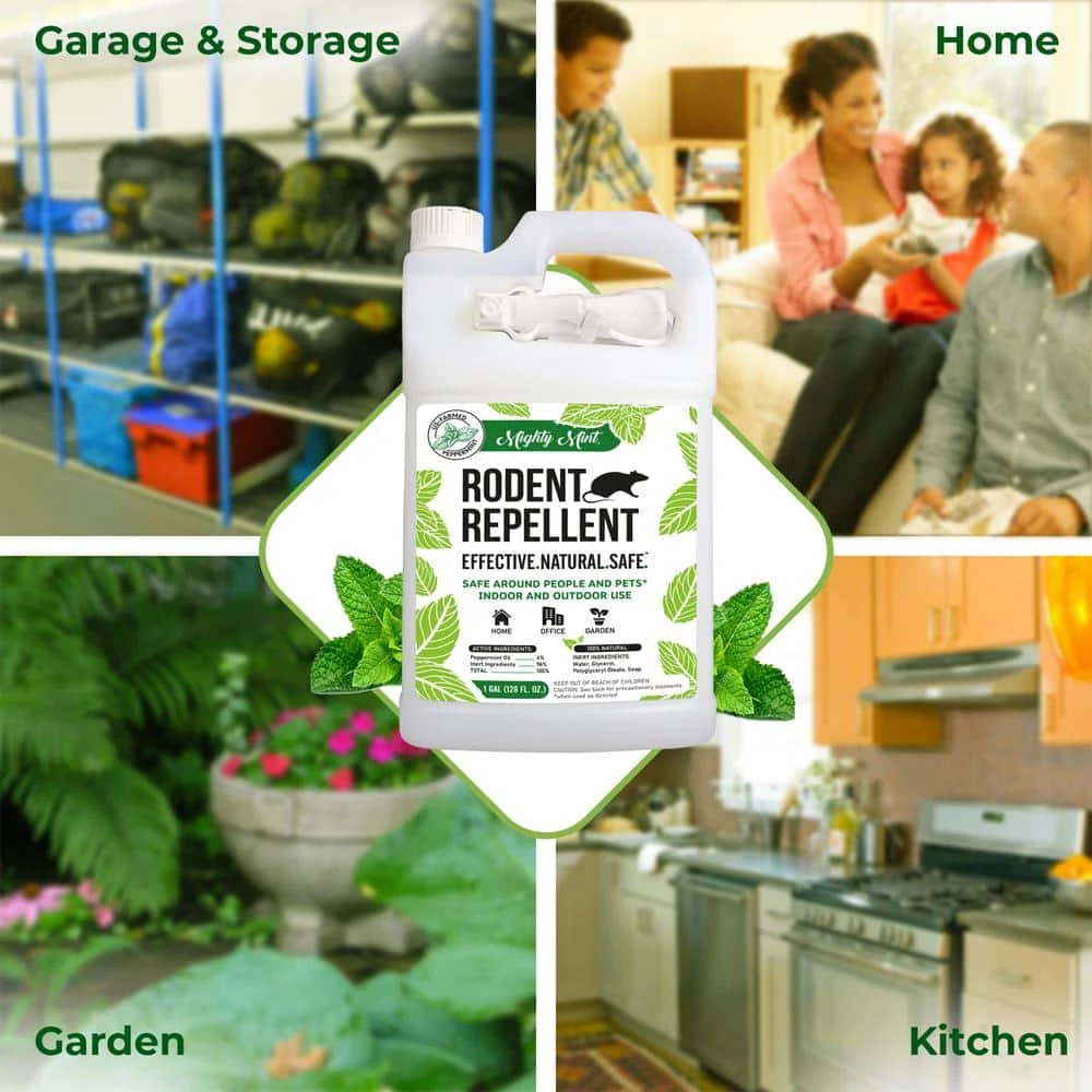 Gallon (128 oz.) Rodent Natural Peppermint Oil Spray - Non Toxic by Mighty Mint 7 Gallon (128 oz.) Rodent Natural Peppermint Oil Spray - Non Toxic by Mighty Mint - Image 5