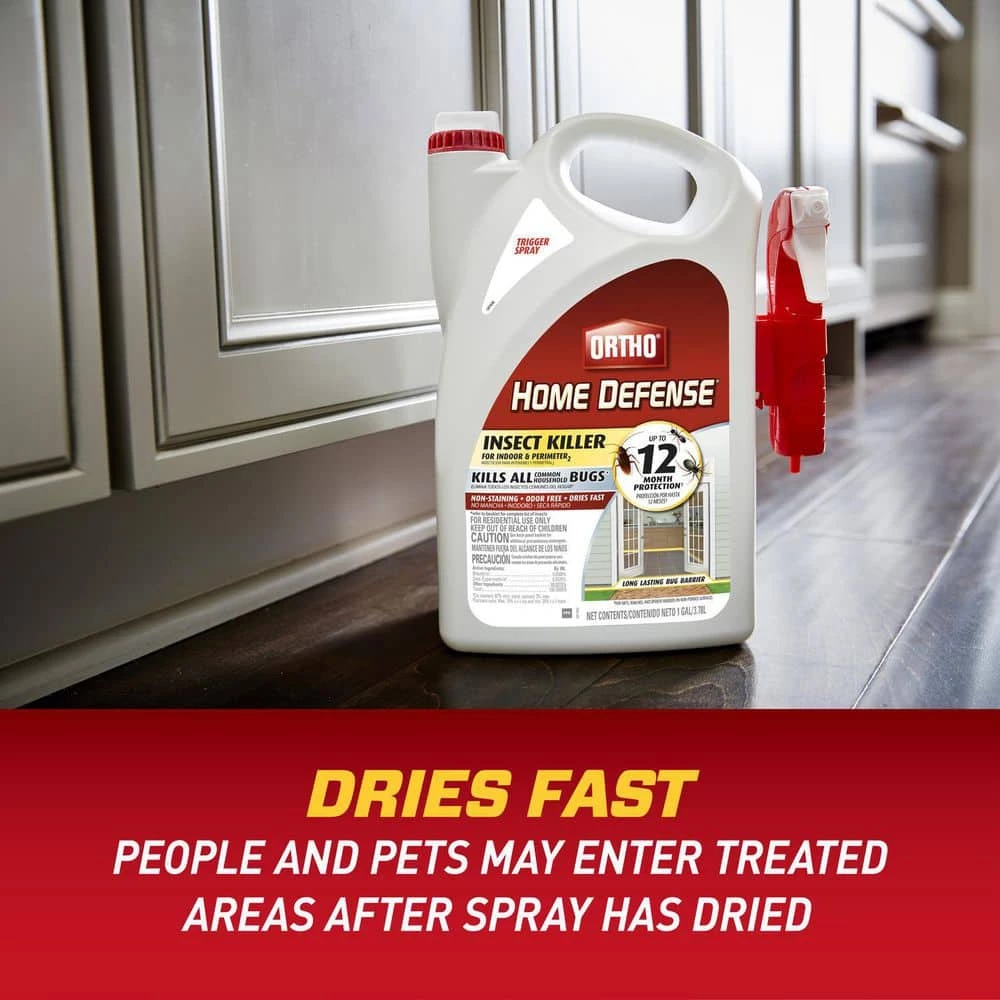Home Defense 1 gal. Insect Killer for Indoor & Perimeter2 Ready-To-Use Trigger Sprayer by Ortho 10 Home Defense 1 gal. Insect Killer for Indoor & Perimeter2 Ready-To-Use Trigger Sprayer by Ortho - Image 8