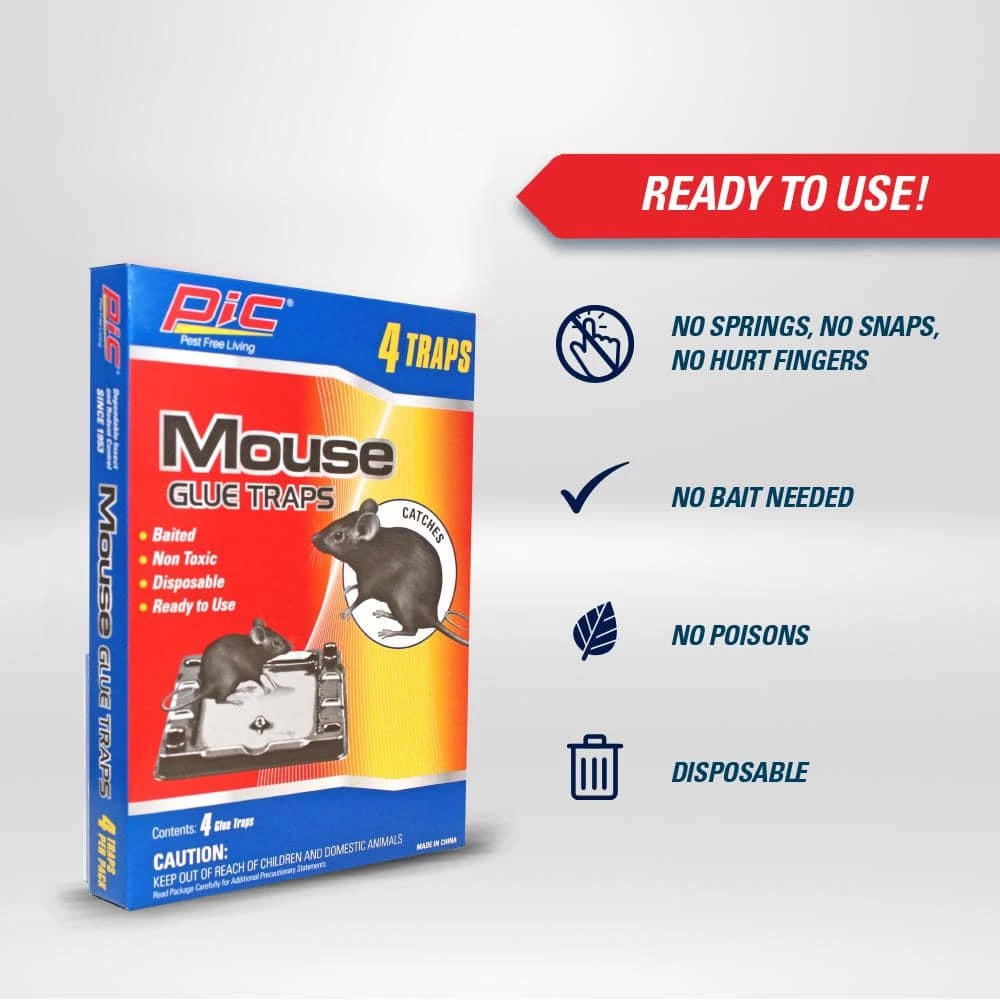 Baited Mouse Glue Traps (48-Pack) by PIC 6 Baited Mouse Glue Traps (48-Pack) by PIC - Image 4