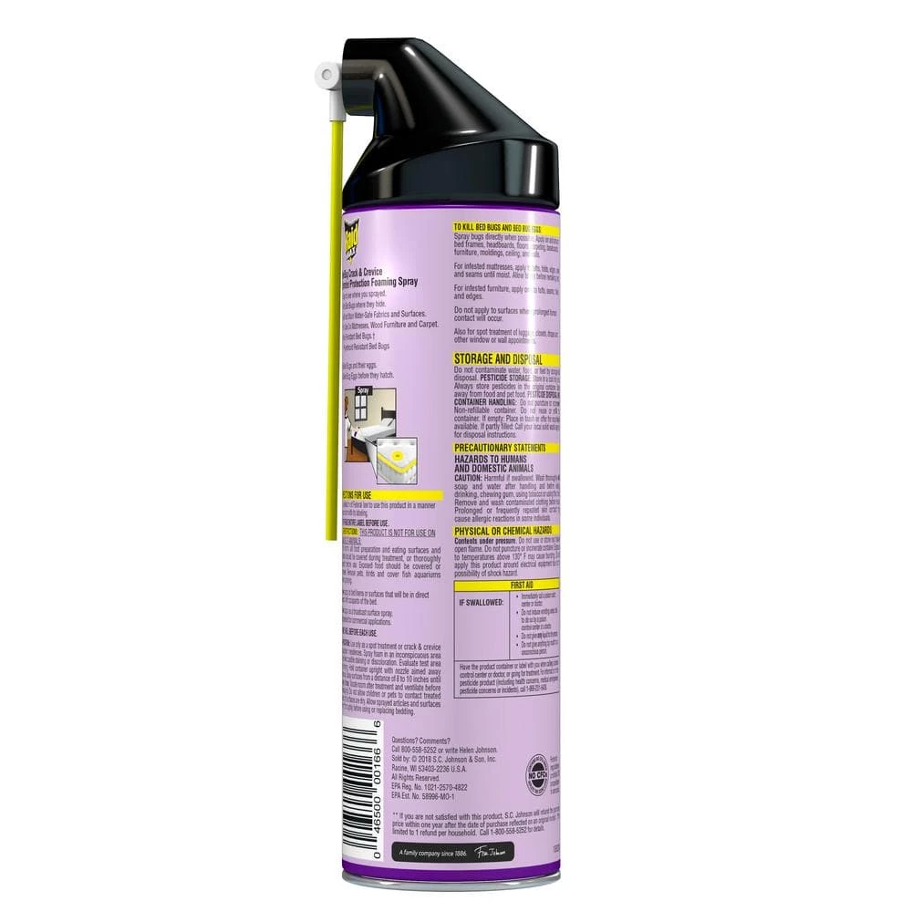 17.5 oz. Aerosol Foaming Crack and Crevice Bed Bug Killer (6/Carton) by Raid 6 17.5 oz. Aerosol Foaming Crack and Crevice Bed Bug Killer (6/Carton) by Raid - Image 4
