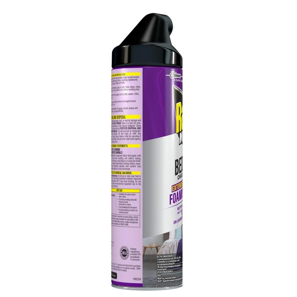 17.5 oz. Aerosol Foaming Crack and Crevice Bed Bug Killer (6/Carton) by Raid 4 17.5 oz. Aerosol Foaming Crack and Crevice Bed Bug Killer (6/Carton) by Raid - Image 2