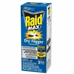 1.27 oz. Fresh Scent Dry Fogger (3-Pack) by Raid Max -Pest Control Sales raid max bug foggers 306733 fa 1000
