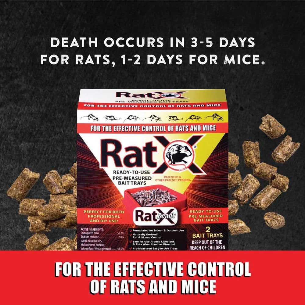 Ready-To-Use Pre-Measured Rat Bait Trays (4-Count) by RatX 5 Ready-To-Use Pre-Measured Rat Bait Trays (4-Count) by RatX - Image 3