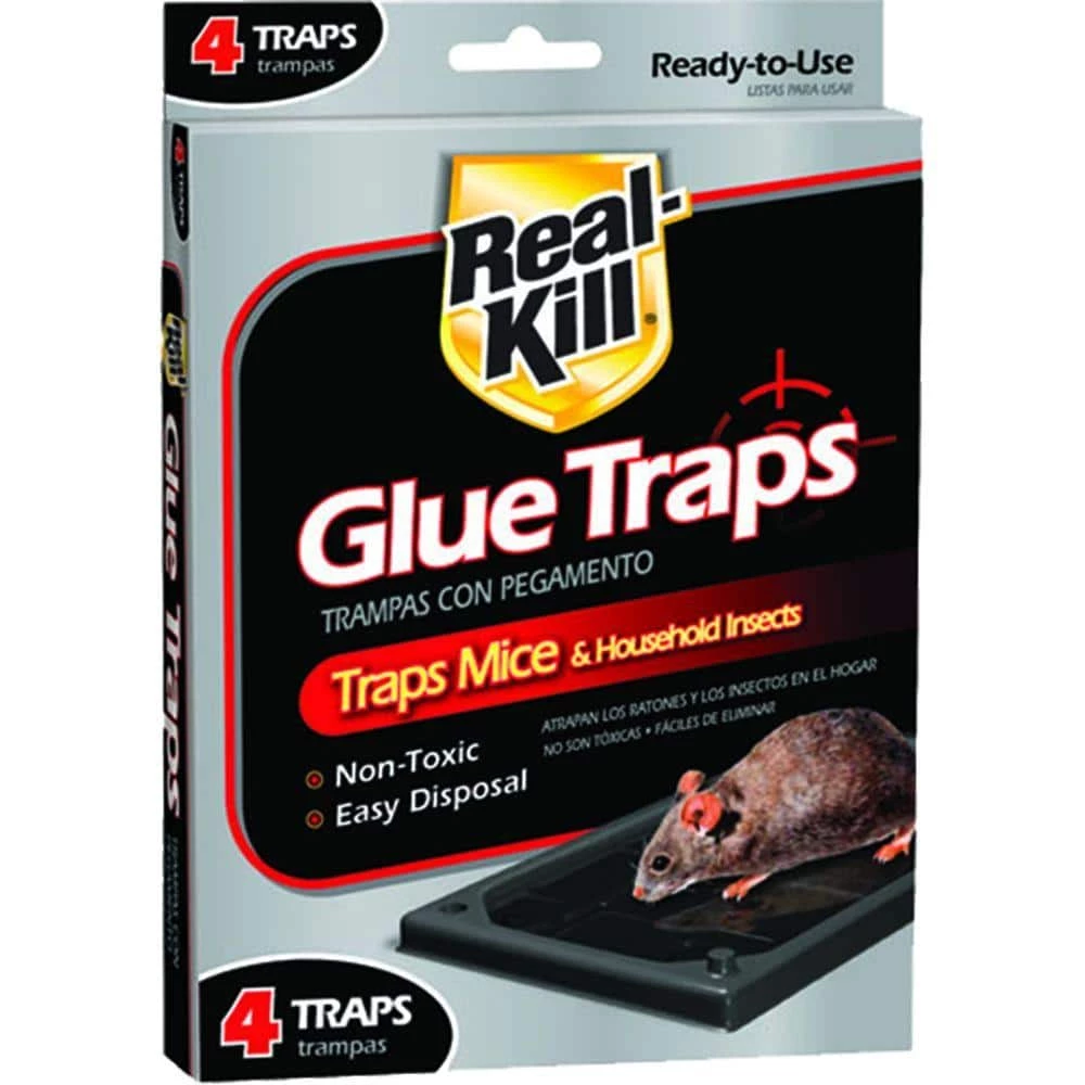Mouse Glue Traps (4-Count) by Real-Kill 3 Mouse Glue Traps (4-Count) by Real-Kill