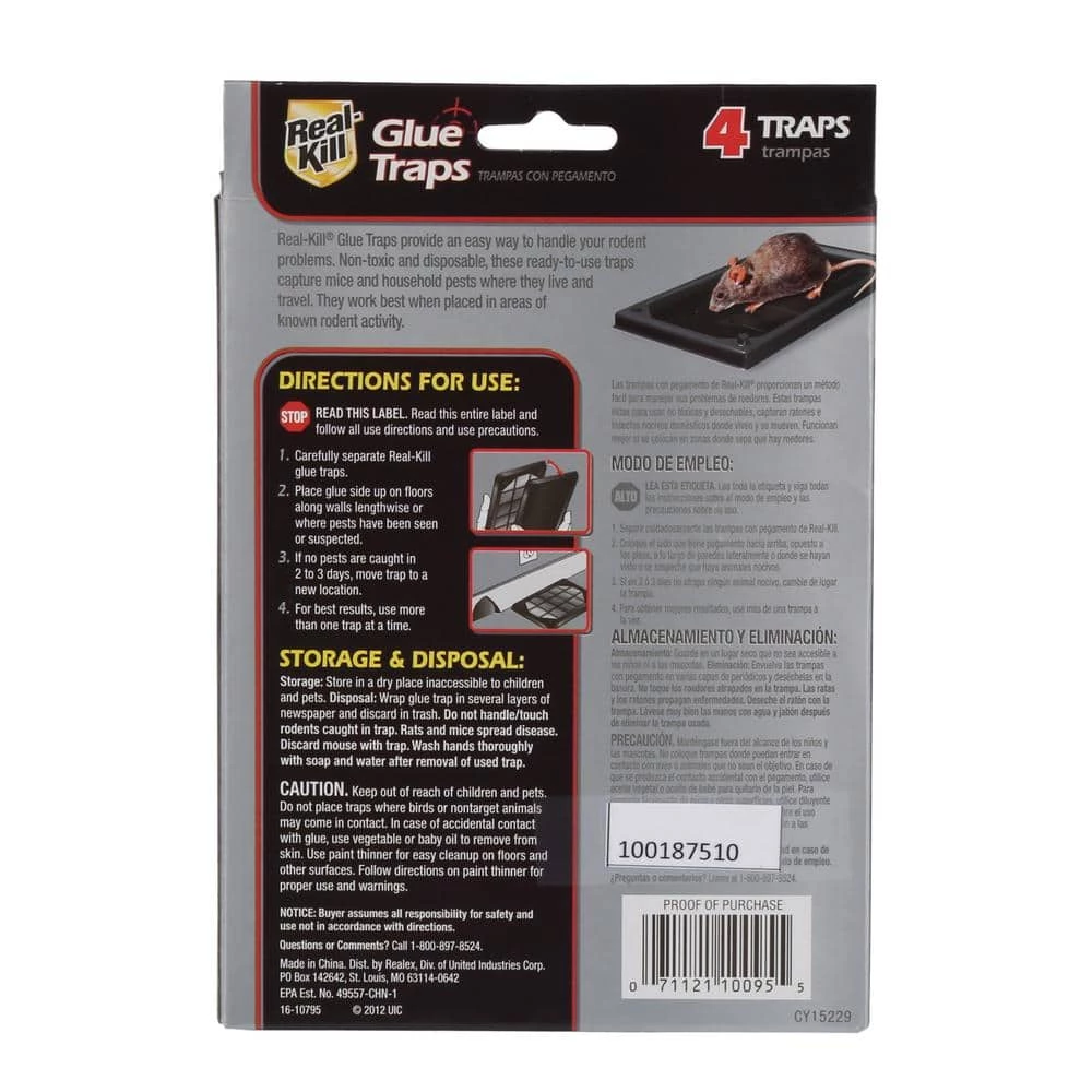 Mouse Glue Traps (4-Count) by Real-Kill 4 Mouse Glue Traps (4-Count) by Real-Kill - Image 2