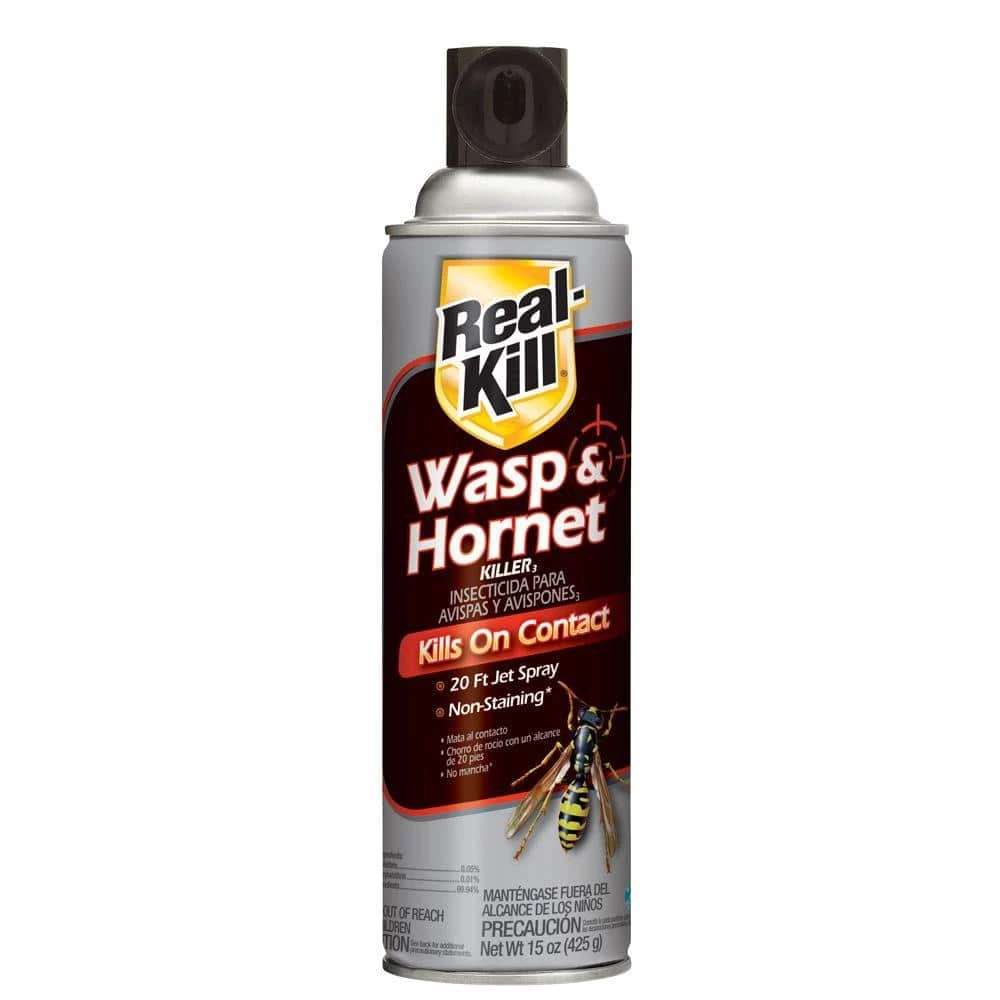 15 oz. Wasp and Hornet Insect Killer Aerosol Spray by Real-Kill 3 15 oz. Wasp and Hornet Insect Killer Aerosol Spray by Real-Kill