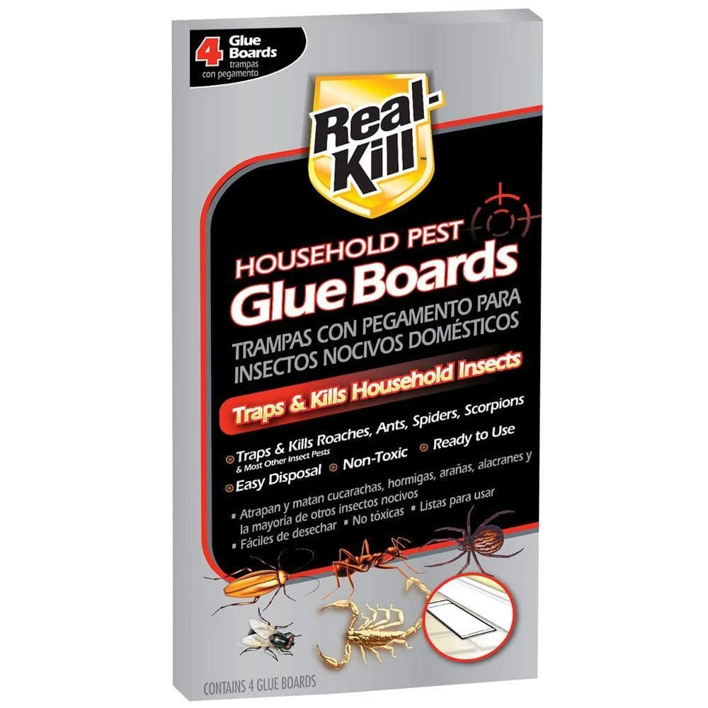 Household Pest Glue Boards (4-Count) by Real-Kill 3 Household Pest Glue Boards (4-Count) by Real-Kill