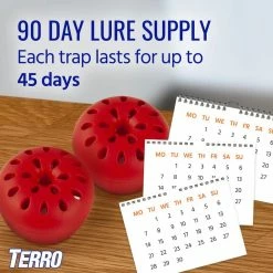 Indoor Fruit Fly Trap (2-Count) by TERRO -Pest Control Sales red terro insect traps t2502 4f 1000