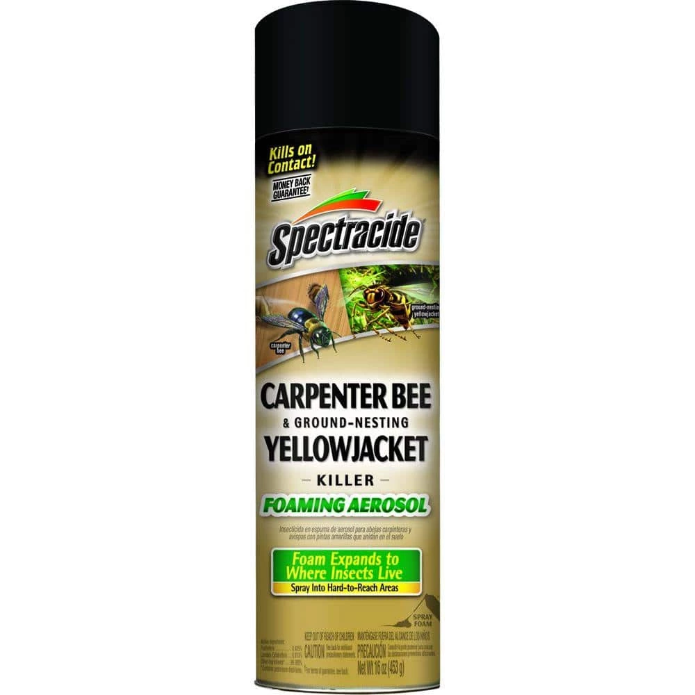 16 oz. Aerosol Carpenter Bee and Ground-Nesting Yellow jacket Killer Foam by Spectracide 3 16 oz. Aerosol Carpenter Bee and Ground-Nesting Yellow jacket Killer Foam by Spectracide