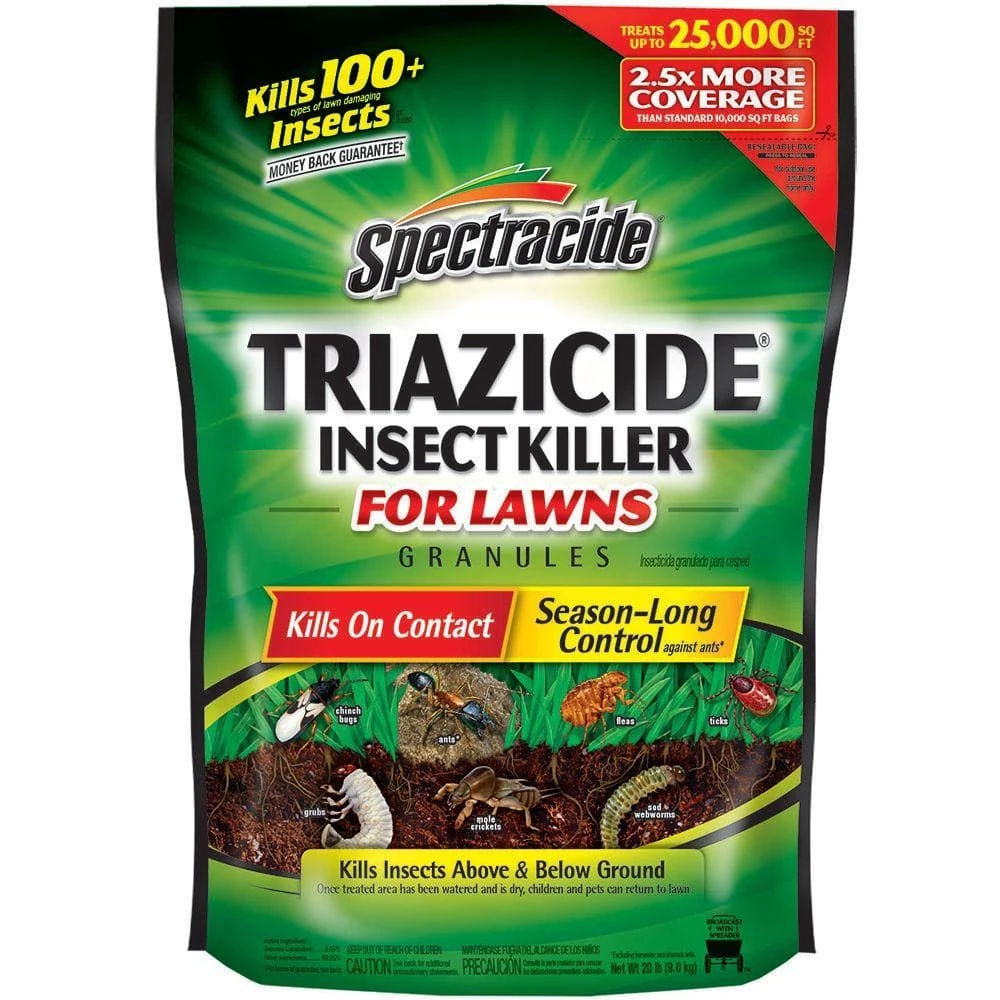20 lbs. Triazicide Lawn Insect Killer Granules by Spectracide 2 20 lbs. Triazicide Lawn Insect Killer Granules by Spectracide