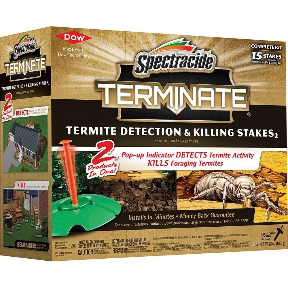 Terminate Termite Detection and Killing Stakes (15-Count) by Spectracide 3 Terminate Termite Detection and Killing Stakes (15-Count) by Spectracide
