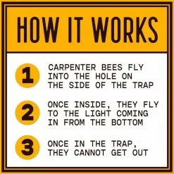 Hanging Carpenter Bee Trap by Bees N Things 19 Hanging Carpenter Bee Trap by Bees N Things -Pest Control Sales tan bees n things insect traps 100537614 40 1000