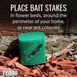 Outdoor Liquid Ant Killer Bait Stakes (8-Count) by TERRO -Pest Control Sales terro insect bait stations t1812 76 1000