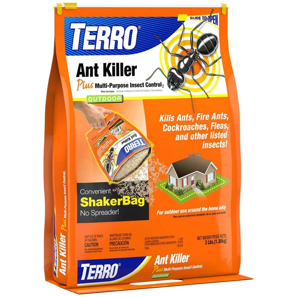 3 lb. Outdoor Ant Killer Plus Multi-Purpose Insect Control Granules Shaker Bag by TERRO 3 3 lb. Outdoor Ant Killer Plus Multi-Purpose Insect Control Granules Shaker Bag by TERRO