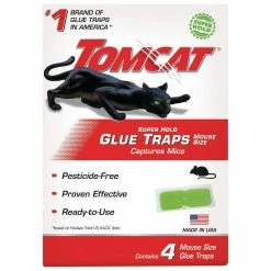 Super Hold Glue Traps Mouse Size, 4 Traps by TOMCAT
