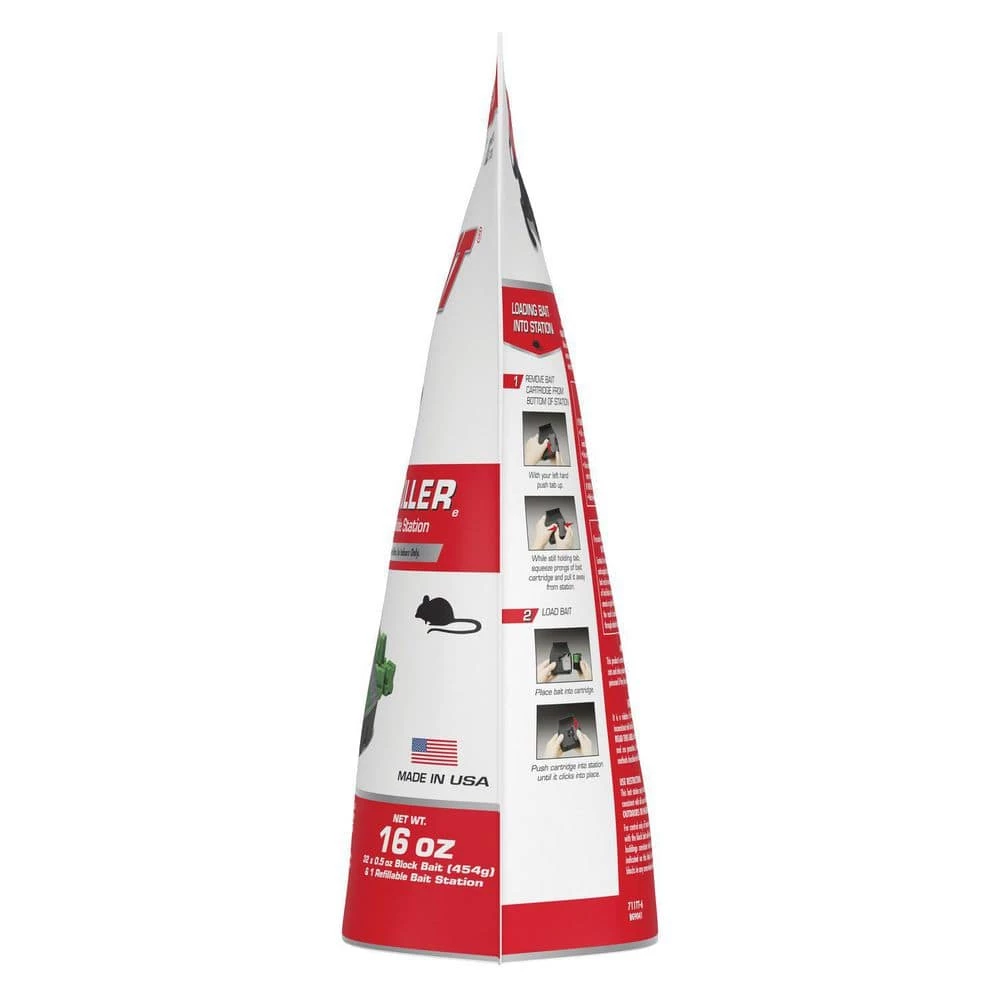 Mouse Killer(e) Child Resistant, Refillable Station with 32 0.5 oz. Refills by TOMCAT 6 Mouse Killer(e) Child Resistant, Refillable Station with 32 0.5 oz. Refills by TOMCAT - Image 4