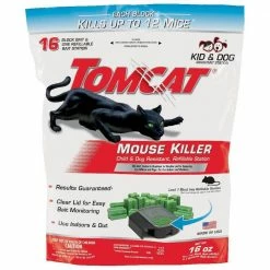 Mouse Killer Child and Dog Resistant, Refillable Station by TOMCAT