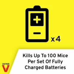 Battery-Powered Indoor Electronic Mouse Trap by Victor -Pest Control Sales victor animal traps m250s 31 1000
