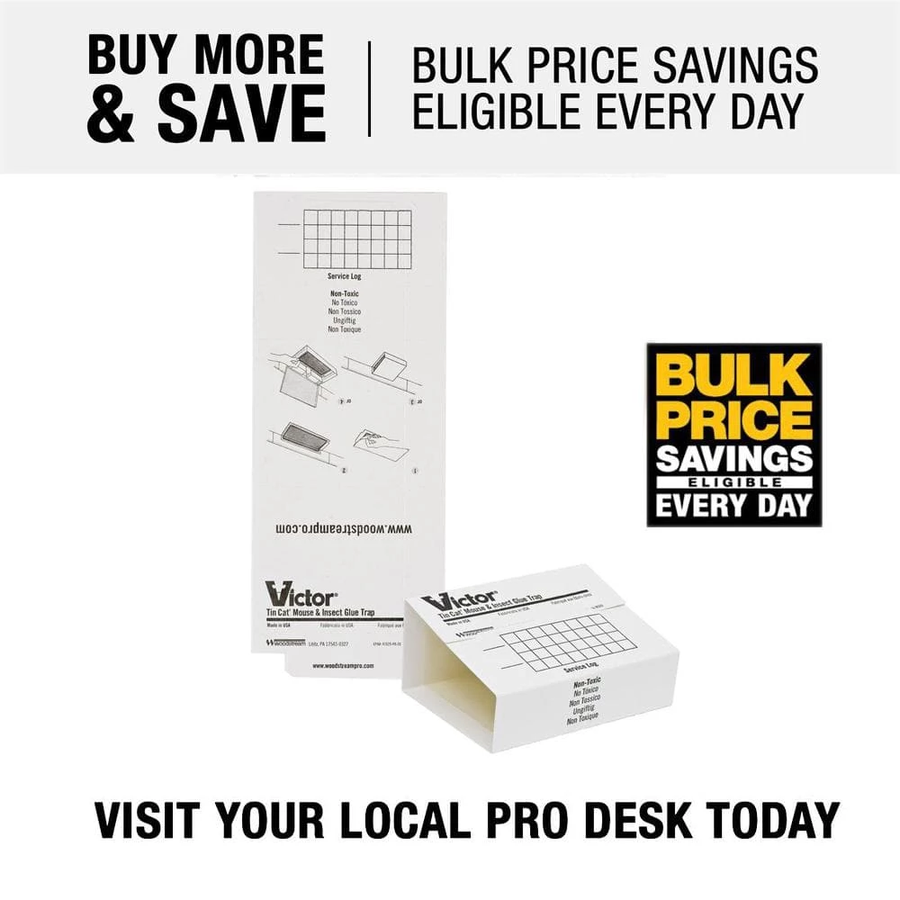 Mouse and Insect Glue Trap for Tin Cat (72-Pack) by Victor 4 Mouse and Insect Glue Trap for Tin Cat (72-Pack) by Victor - Image 2