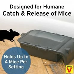 Catch and Hold No-Touch Humane Outdoor and Indoor Mouse Trap by Victor 24 Catch and Hold No-Touch Humane Outdoor and Indoor Mouse Trap by Victor -Pest Control Sales victor animal traps m333 4f 1000