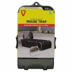 Catch and Hold No-Touch Humane Outdoor and Indoor Mouse Trap by Victor