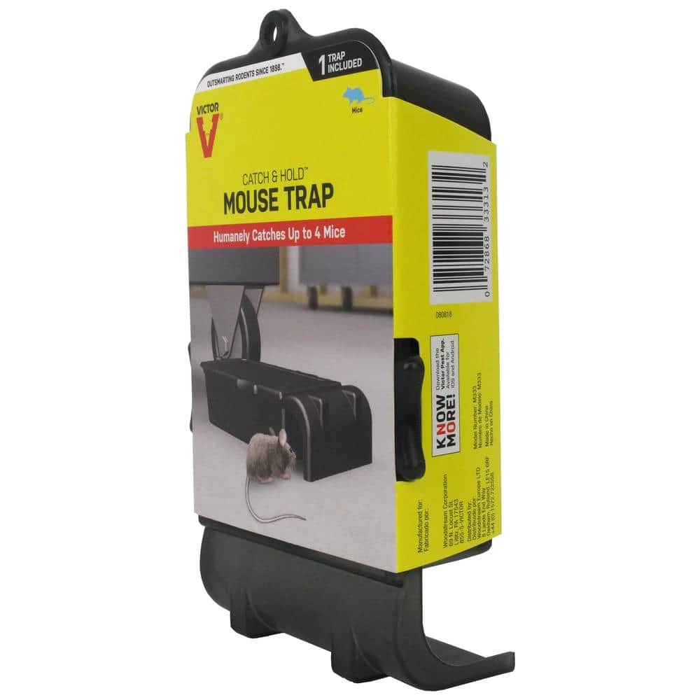 Catch and Hold No-Touch Humane Outdoor and Indoor Mouse Trap by Victor 4 Catch and Hold No-Touch Humane Outdoor and Indoor Mouse Trap by Victor - Image 2