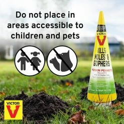 6 oz. Mole and Gopher Poison Peanuts by Victor -Pest Control Sales victor bait stations m6006 76 1000