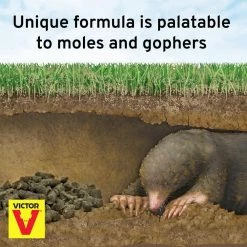 6 oz. Mole and Gopher Poison Peanuts by Victor -Pest Control Sales victor bait stations m6006 fa 1000