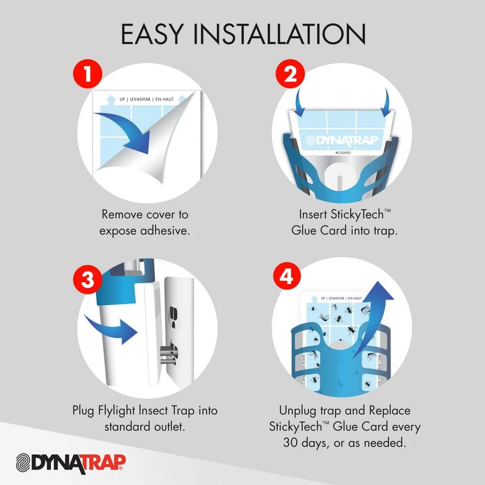 FlyLight AtraktaGlo 600 sq. ft. White Fly Trap with 2 AC Outlets by Dynatrap 6 FlyLight AtraktaGlo 600 sq. ft. White Fly Trap with 2 AC Outlets by Dynatrap - Image 4