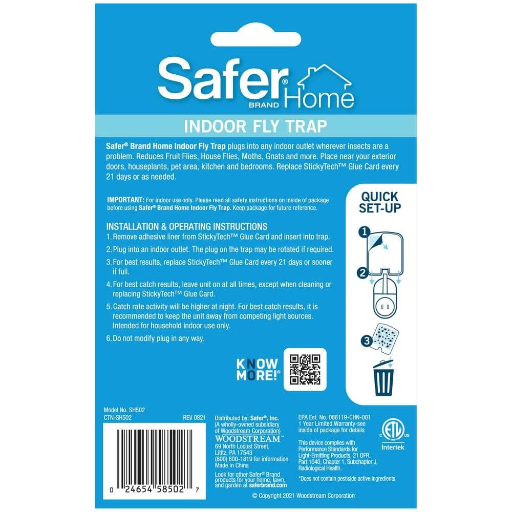 Safer Home Indoor Plug-In Fly Trap by Safer Brand 13 Safer Home Indoor Plug-In Fly Trap by Safer Brand - Image 11