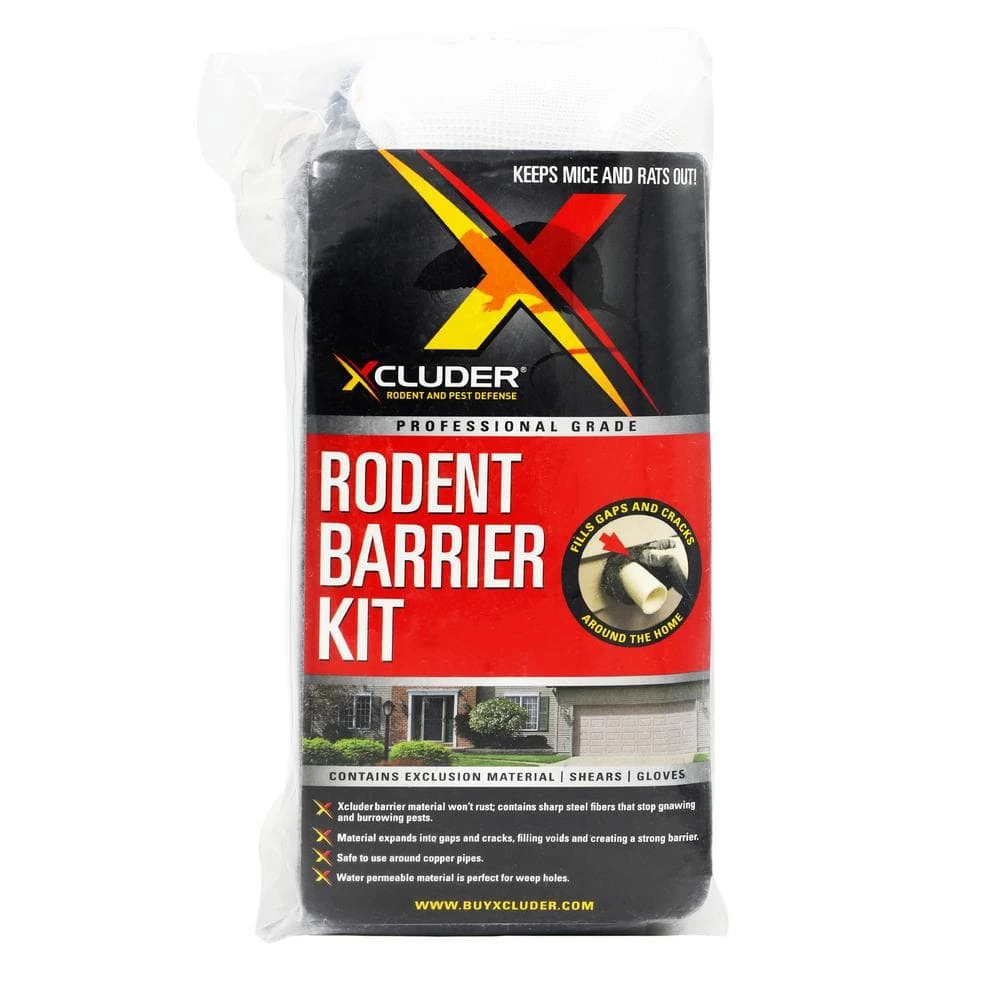 Rodent Control Fill Fabric Large DIY Kit - Steel Wool Blend; Protect Properties by Xcluder 3 Rodent Control Fill Fabric Large DIY Kit - Steel Wool Blend; Protect Properties by Xcluder